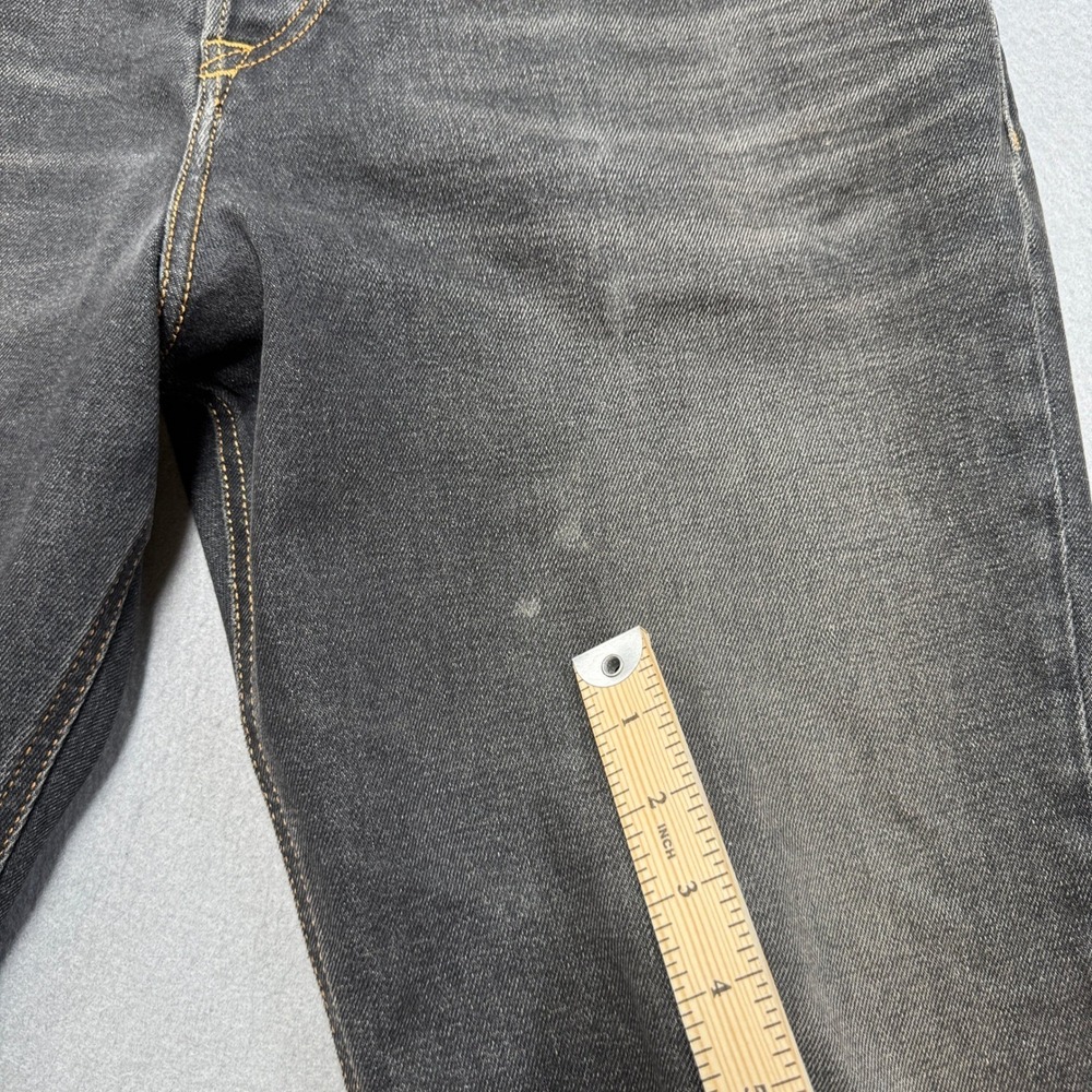 Diesel Jeans Men's 34 Black Faded Button Fly Straight Leg Whiskered Streetwear - Picture 11 of 11